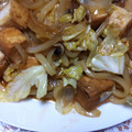 ktoku3's cooksnap of when they made 厚揚げとキャベタマ焼きうどん.