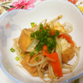kaori5548's cooksnap of when they made 厚揚げともやしのさっと炒め☆.