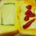 ニャーコ♪'s cooksnap of when they made ★簡単５０秒★かぼちゃピザトースト★.