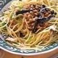 石なあちゃん's cooksnap of when they made 余りの薬味で♡簡単梅しそ納豆パスタ.