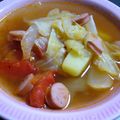 amochi's cooksnap of when they made あっという間のぶっ込みスープ☆温まる～♪.