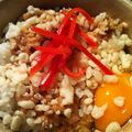 sakurask's cooksnap of when they made ネバネバお好み焼き風～納豆ごはん.