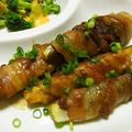 めいびー's cooksnap of when they made 茄子の豚バラ巻き.