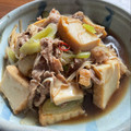 kinniko's cooksnap of when they made 牛肉と玉ねぎと厚揚げのめんつゆ煮.