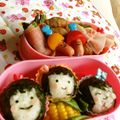 太陽と空と月's cooksnap of when they made 女の子♪リボンバージョン☆キャラ弁.