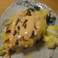 らなeri's cooksnap of when they made フライパンで作る餅とチーズのお好み焼き.