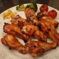 スタイリッシュママ's cooksnap of when they made はちみつ醤油でこんがり鶏手羽焼き.