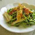 簡単手抜きママ's cooksnap of when they made 豆苗＆ちくわ＆ベーコンの白だし炒め.