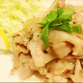 meggoo's cooksnap of when they made あっさこってり！豚の梅らっきょう焼き.