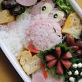 hirotofumi's cooksnap of when they made キャラ弁　ヨッシー（ピンク）.