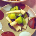 まい★☆★'s cooksnap of when they made 長芋ときゅうりの梅肉和え.