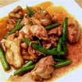 うさんの玉子焼き's cooksnap of when they made 夏に！ピリッ　いんげんと鶏肉の豆板醤炒め.