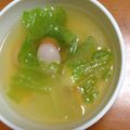 たこ母さん's cooksnap of when they made 簡単レタスでコンソメスープ.