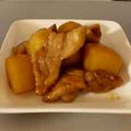 itomin's cooksnap of when they made 豚バラ肉とじゃがいもの煮物.