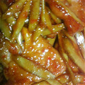 しんちゃのすけ's cooksnap of when they made 豚もも肉と牛蒡のこく旨ピリ辛炒め★.