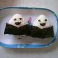 翔舞ママ's cooksnap of when they made ちょこっとキャラ弁☆簡単すぎるおにぎり君.