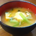 つっきーLOVE's cooksnap of when they made カボチャと玉葱のお味噌汁（ふのり入り版）.