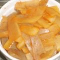 toshiebaba's cooksnap of when they made エコ料理☆大根皮のコチュジャン煮.
