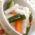 奏／あっこ's cooksnap of when they made ゆず大根風♪三色野菜の甘酢漬け.