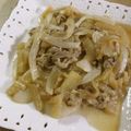 3姉妹ちゃんママ's cooksnap of when they made スイカの皮と豚肉＆豆腐のにんにく醤油炒め.