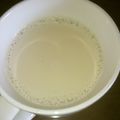 ciao_3yoshi's cooksnap of when they made 黒豆の煮汁で♪ホット豆乳.