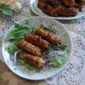 クックI7I5L1☆'s cooksnap of when they made もやし豚肉巻き。ピリ辛照り焼き！お弁当に.
