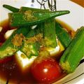 もも茶々's cooksnap of when they made 夏に美味しい一品☆オクラと豆腐の煮浸し.