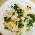 白いぐれーぷ's cooksnap of when they made 青菜と鮭フレークで炒飯.