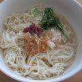 daikanon's cooksnap of when they made 大葉と梅干しとなめ茸でさっぱりそうめん.