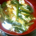 LilyLouis's cooksnap of when they made ほうれん草ととき卵のすまし汁.