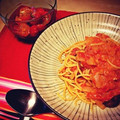 けーちゃん55's cooksnap of when they made エビとしめじのトマトクリームパスタ.