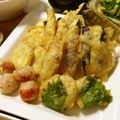 ちぃﾄﾝ's cooksnap of when they made トマト・ヤングコーン～夏野菜の天麩羅.