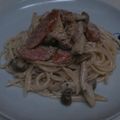なかなかなのよ's cooksnap of when they made 簡単♪きのことベーコンのクリームパスタ.