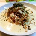 ちーず♡'s cooksnap of when they made ささみとキノコのクリーム煮.