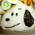 Pan5088's cooksnap of when they made キャラ弁★スヌーピーのオムライス.