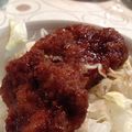 シフォンケーキ★'s cooksnap of when they made *我が家のソースカツ丼*.
