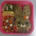 まえぽん☆'s cooksnap of when they made キャラ☆ふわふわ☆うさぎちゃん弁当♪.