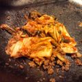 chiemake's cooksnap of when they made こども大好き！ひき肉キムチ♪.