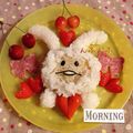 ひとみかん1027's cooksnap of when they made 簡単♪　なめこ（白ウサギなめこ）キャラ弁.