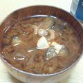 デヴリン's cooksnap of when they made 茄子と豆腐の赤だし.