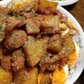 しろ太嬢's cooksnap of when they made ゆで卵とじゃがいものケチャップ煮.