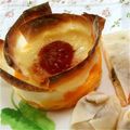 msGreen7's cooksnap of when they made ワンタンの皮で！簡単キッシュ.