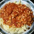 sリューア2's cooksnap of when they made カットトマト缶で手作りミートソース.