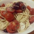 Fummy235's cooksnap of when they made ☆カマンベールとアンチョビのパスタ.