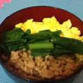 oggy440's cooksnap of when they made めんつゆで～～♪鶏そぼろ丼.
