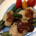 リルミン's cooksnap of when they made アスパラガスの鶏つくね.