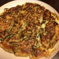 ナカナカママー's cooksnap of when they made もちもち美味しい！ニラと豚肉の韓国チヂミ.
