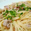winter12's cooksnap of when they made 材料ふたつ！絶品ツナ納豆パスタ.