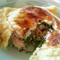 kaholog's cooksnap of when they made 具はツナとネギだけ☆うすあげ巾着焼き.