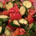 pinanan's cooksnap of when they made きゅうり＆トマトのこんぶ茶でサラダ★.
